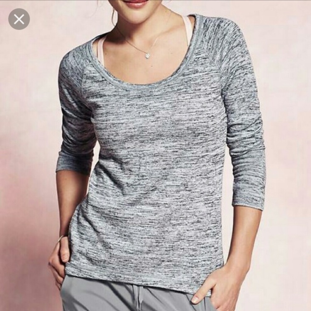 Athleta no sweatin it shark bite sweater